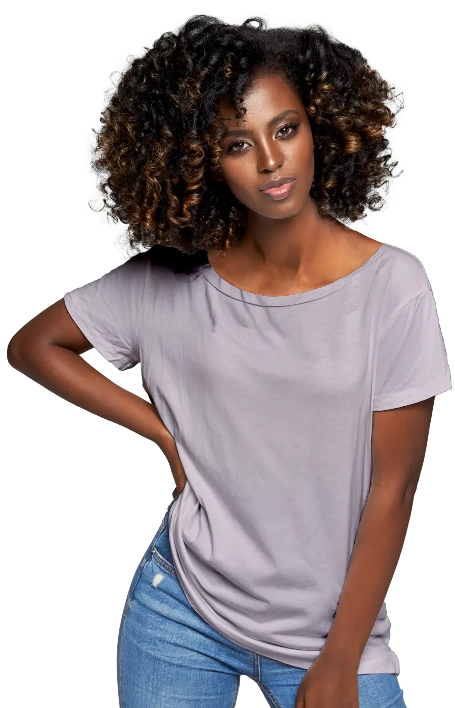 ALL COLORS - 3005CC WOMEN'S WIDE NECK RELAXED TEE