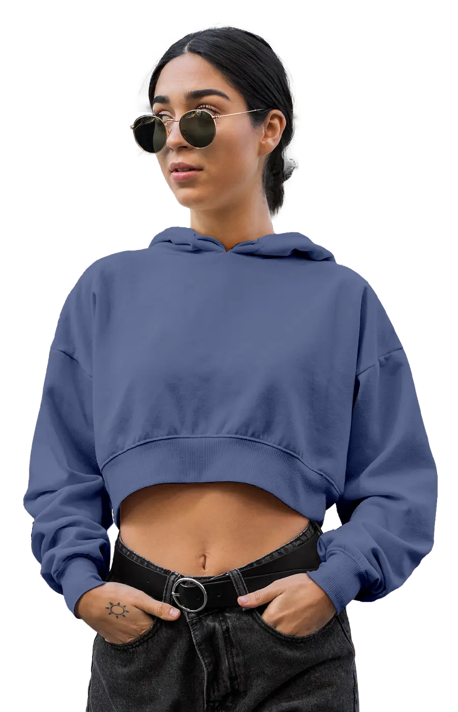 ALL COLORS - 3015CVCH WOMEN'S CROPPED HOODIE