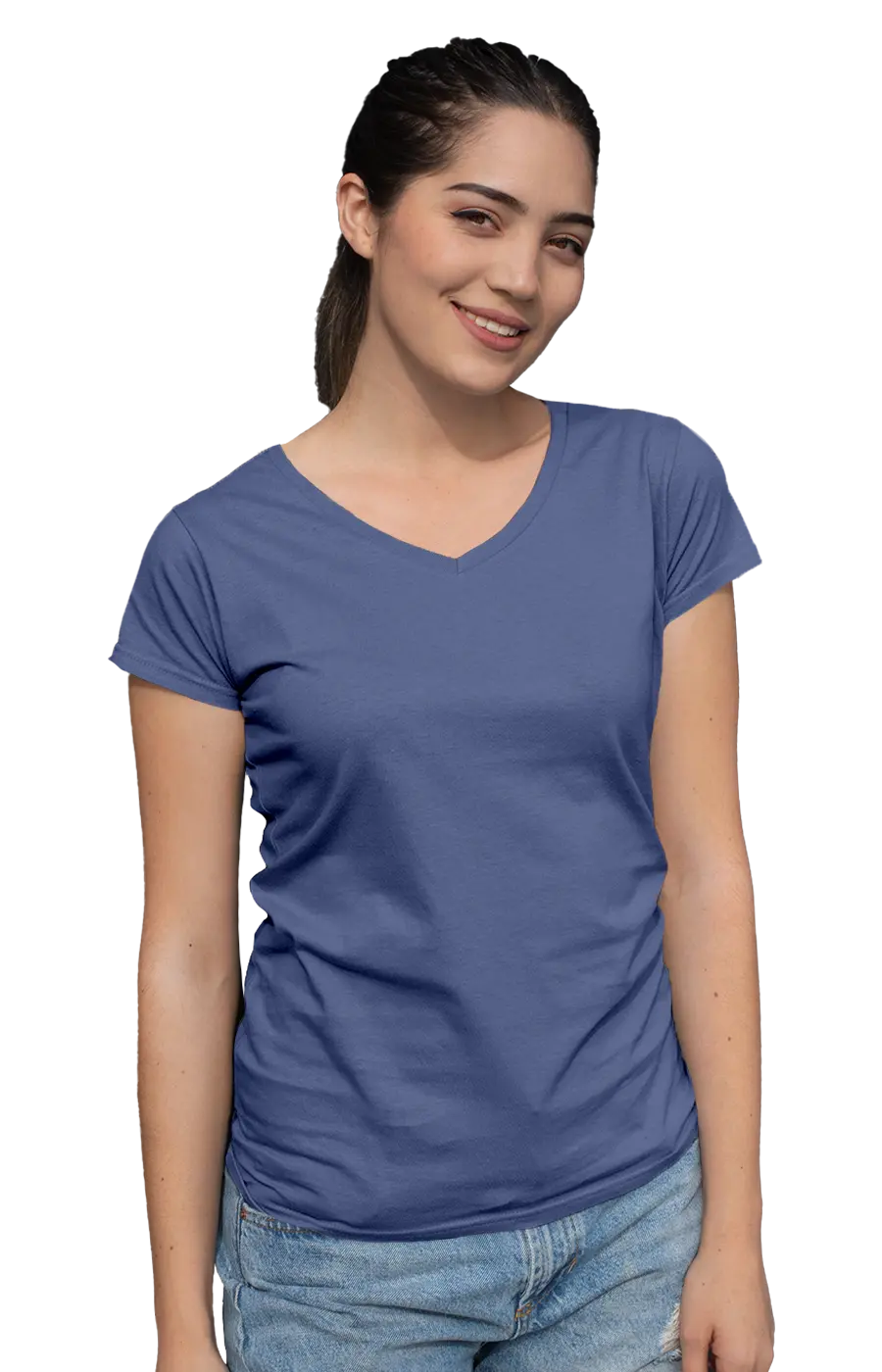 ALL COLORS - 3003CC WOMEN'S V-NECK JERSEY TEE