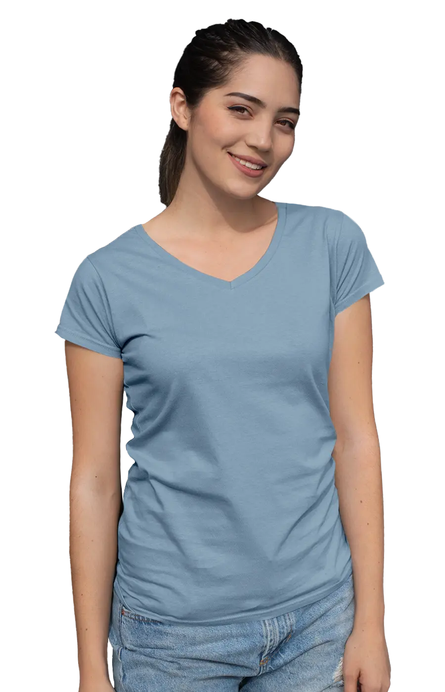 ALL COLORS - 3003CC WOMEN'S V-NECK JERSEY TEE