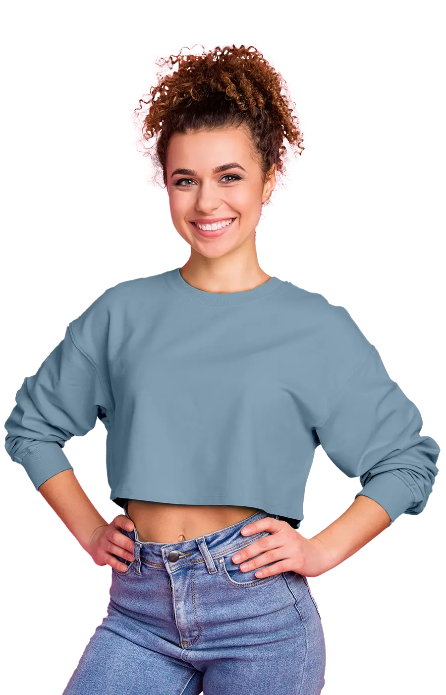 ALL COLORS - 3016CVCS WOMAN'S CROPPED SWEATSHIRT