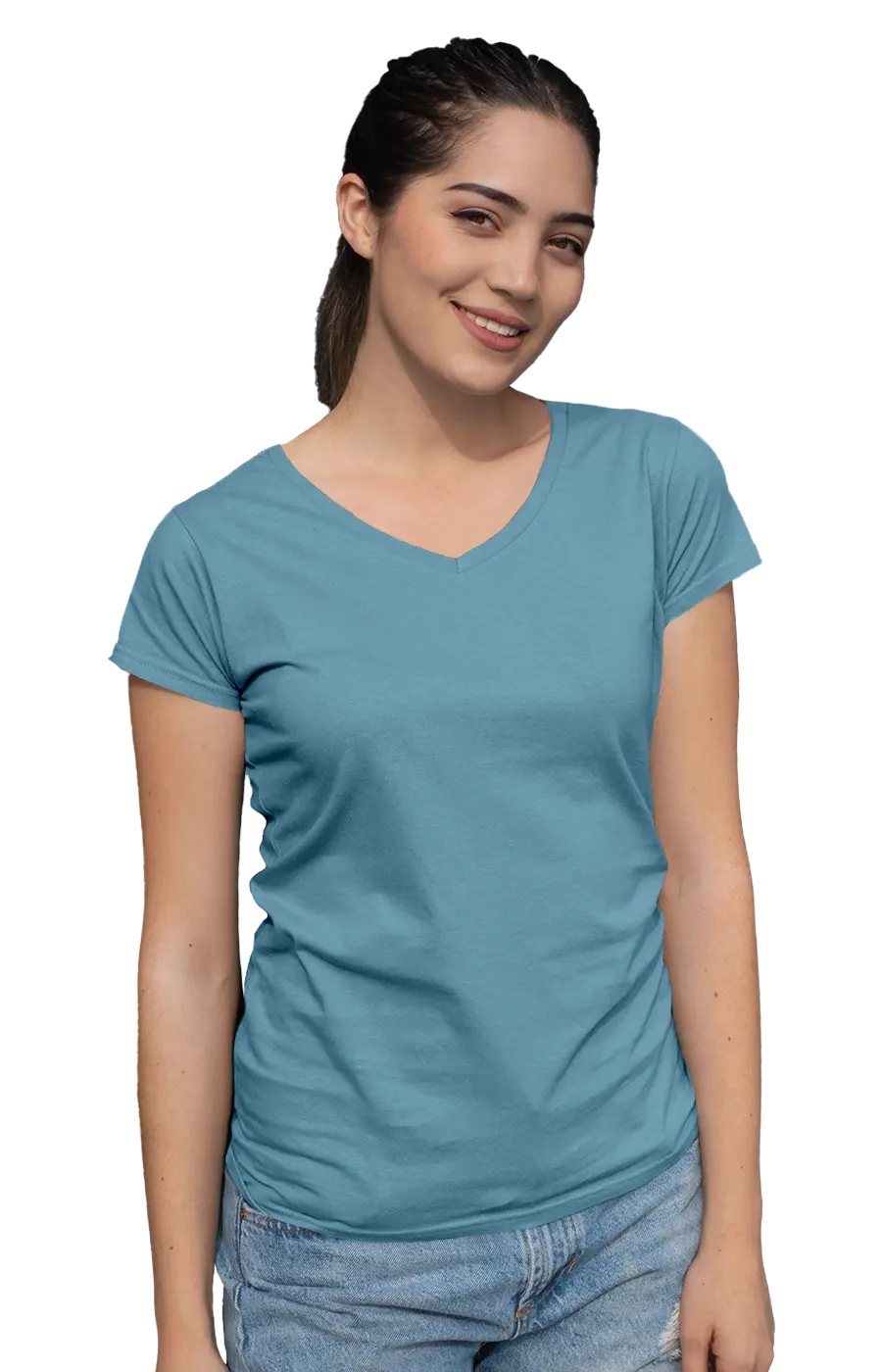 ALL COLORS - 3003CC WOMEN'S V-NECK JERSEY TEE