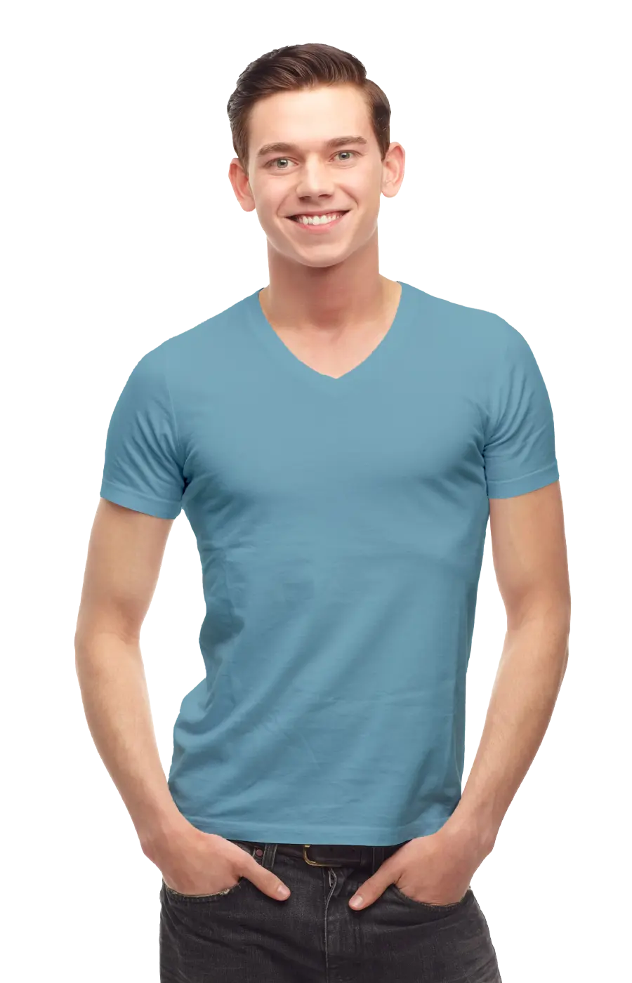 ALL COLORS - 2000CC UNISEX  V-NECK JERSEY TEE