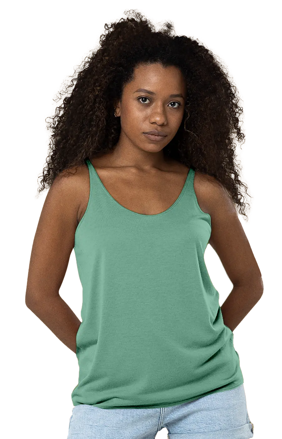 3012CVC WOMEN'S CVC HEATHER RELAXED TANK