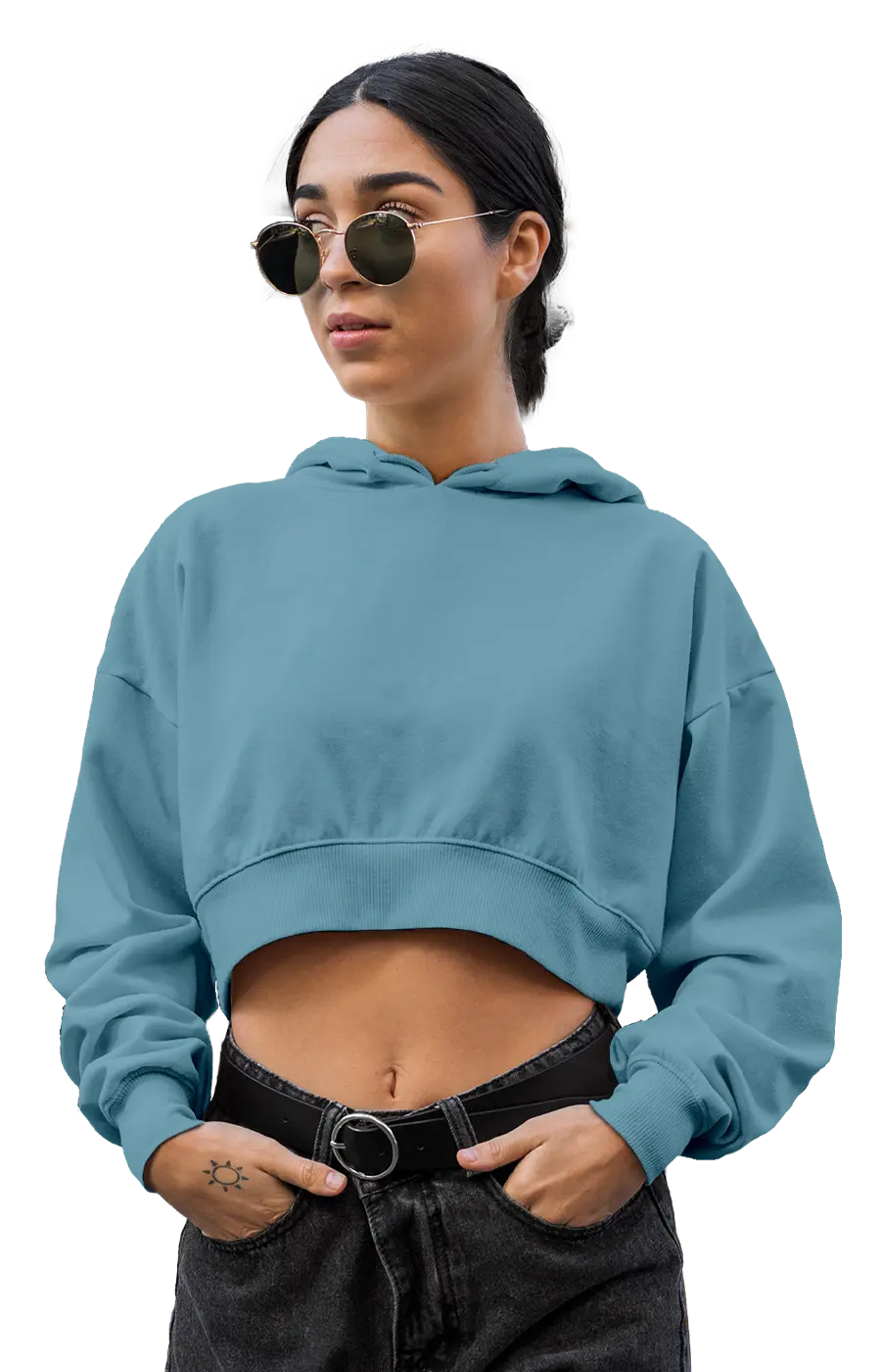 3015CVCH WOMEN'S CROPPED HOODIE