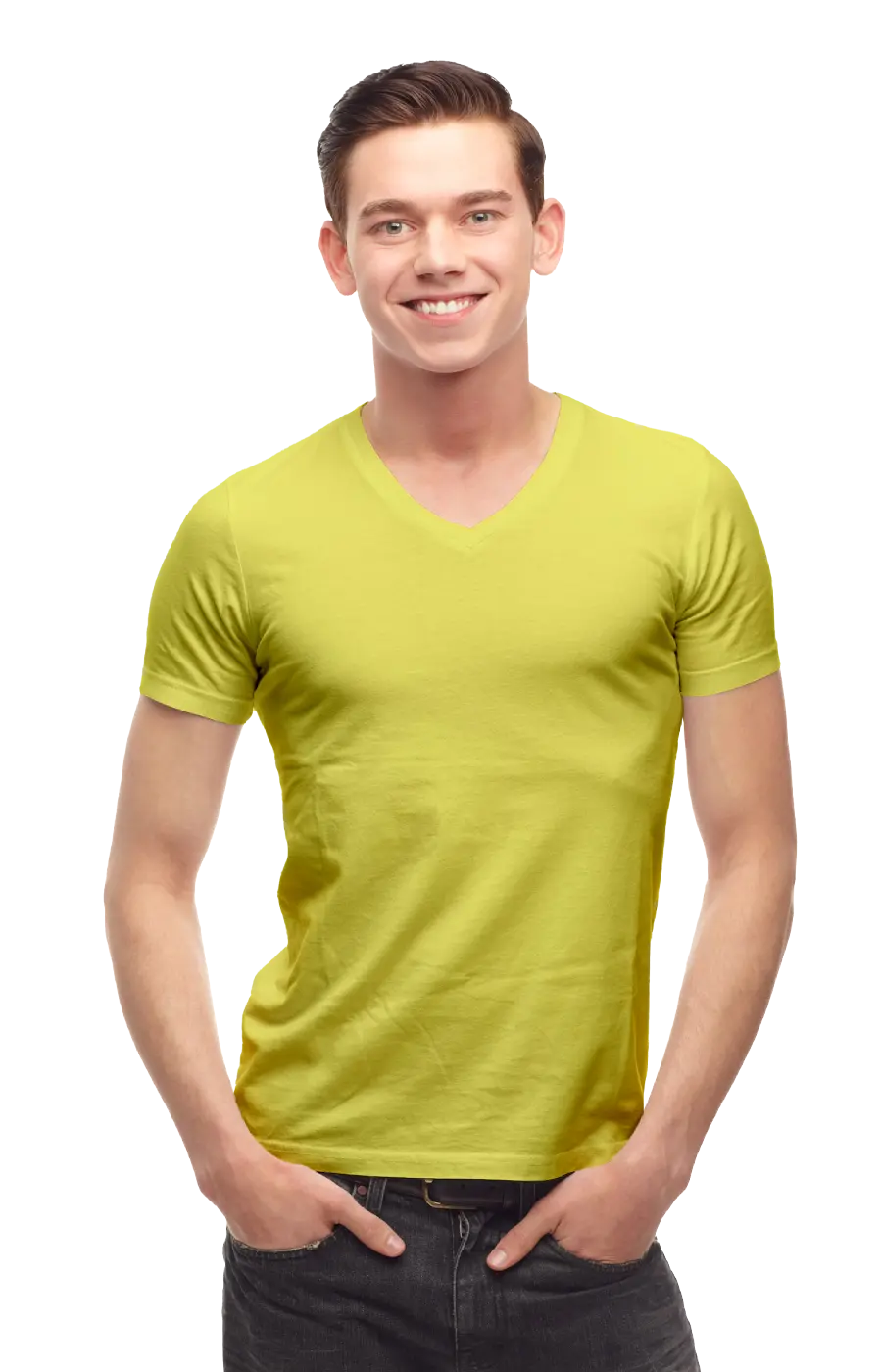 ALL COLORS - 2000CC UNISEX  V-NECK JERSEY TEE