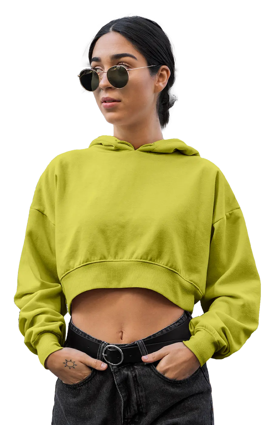 ALL COLORS - 3015CVCH WOMEN'S CROPPED HOODIE