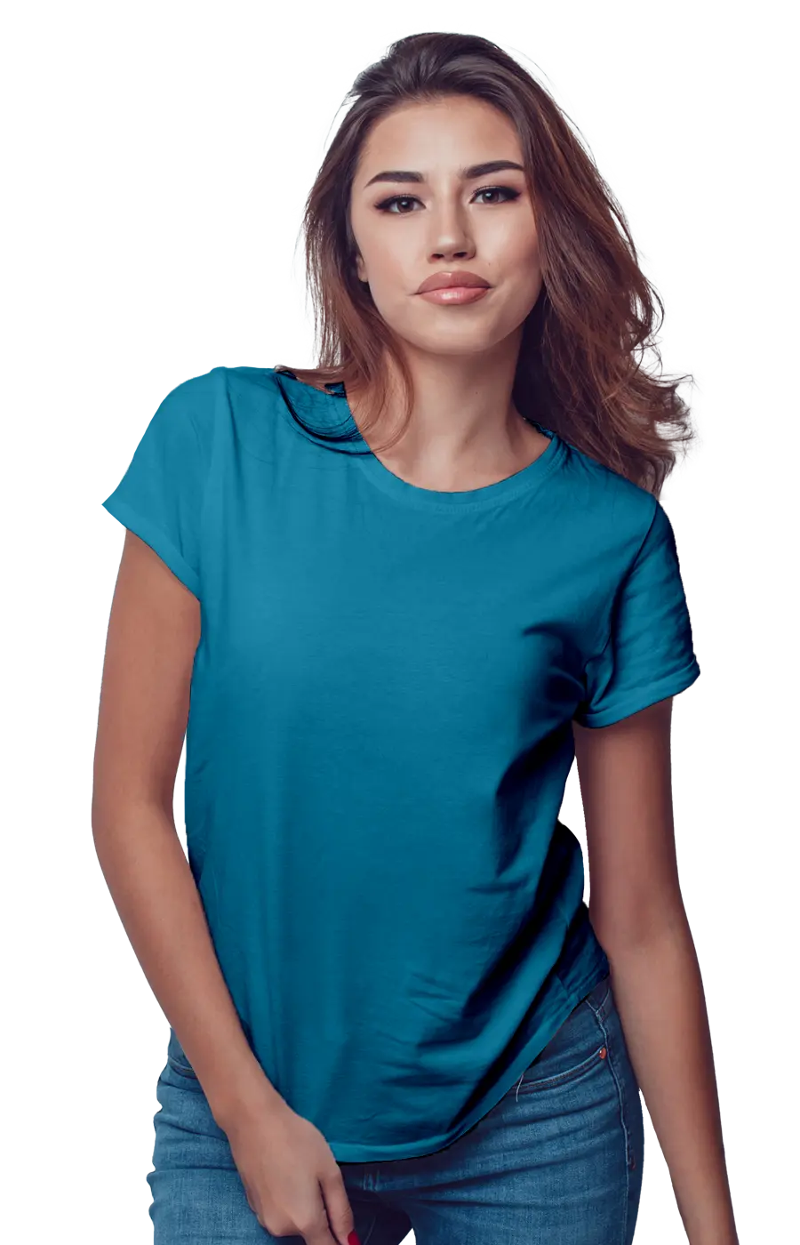 3002CVC WOMEN'S CVC HEATHER JERSEY TEE