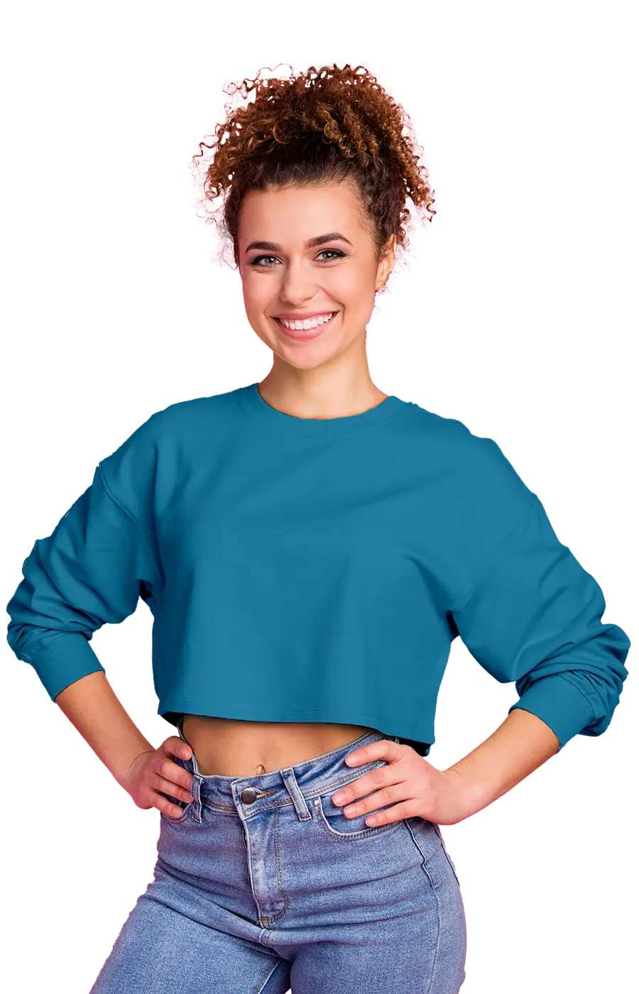 ALL COLORS - 3016CVCS WOMAN'S CROPPED SWEATSHIRT