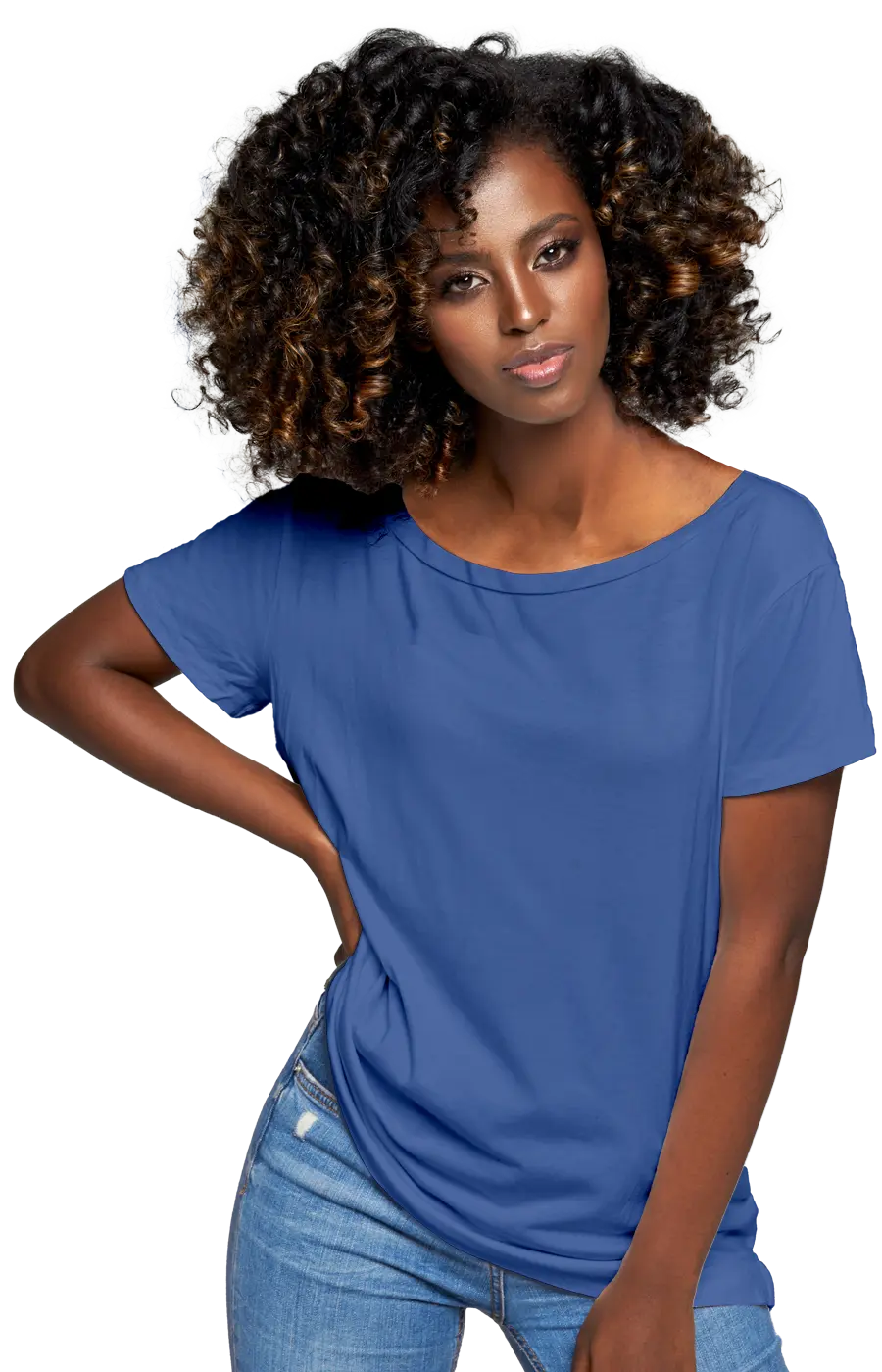 ALL COLORS - 3005CC WOMEN'S WIDE NECK RELAXED TEE