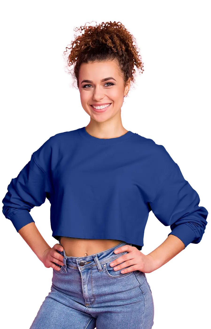 3016CVCS WOMAN'S CROPPED SWEATSHIRT