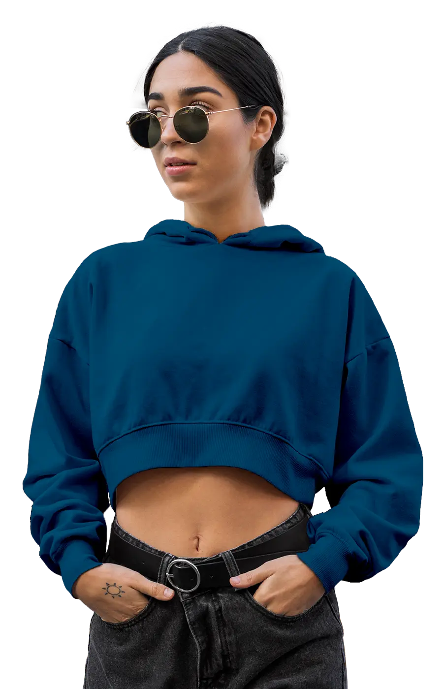 ALL COLORS - 3015CVCH WOMEN'S CROPPED HOODIE