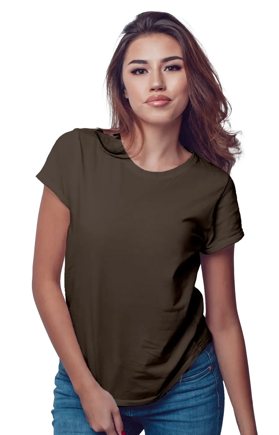 ALL COLORS - 3002CVC WOMEN'S CVC HEATHER JERSEY TEE