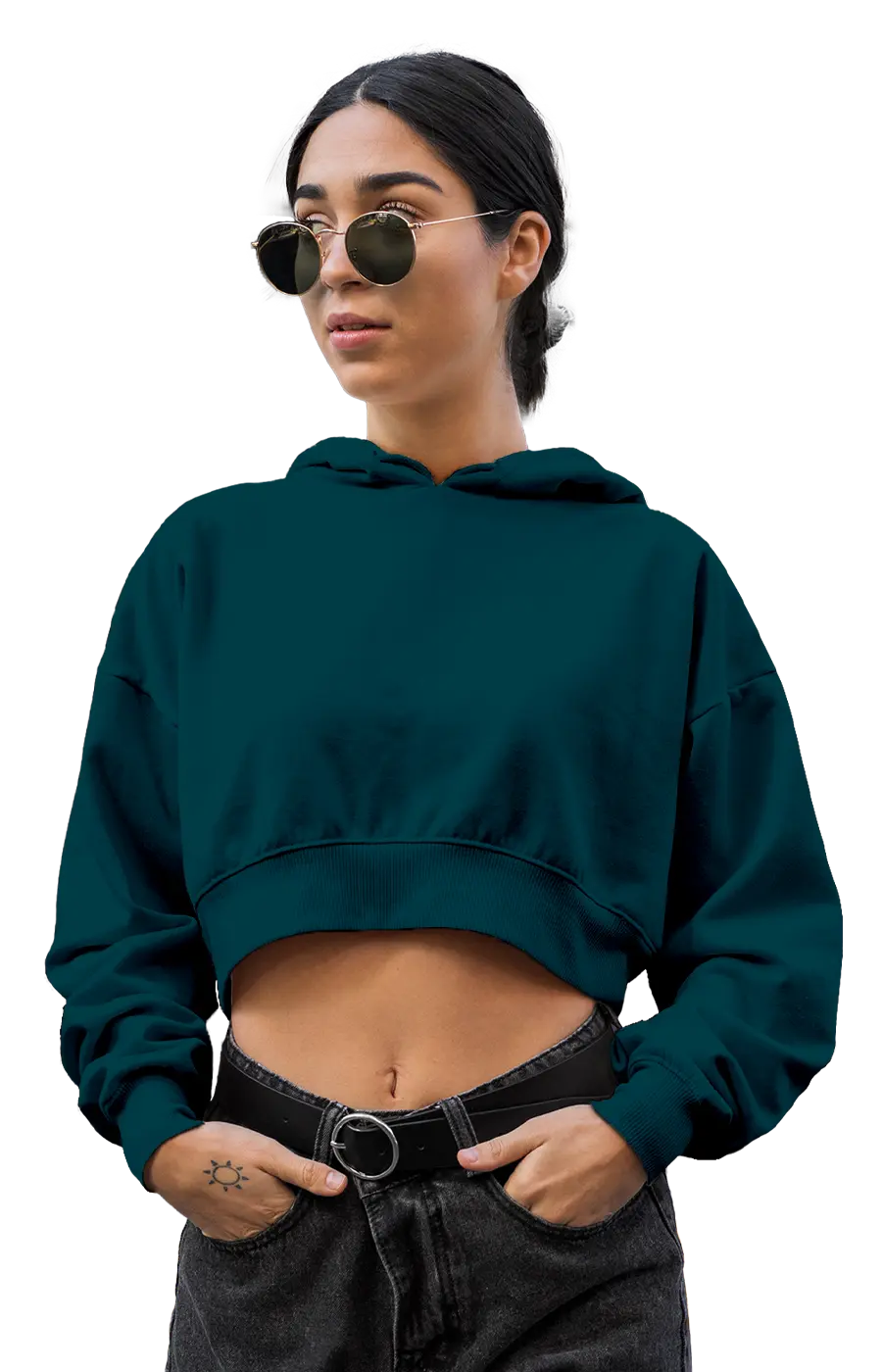 ALL COLORS - 3015CVCH WOMEN'S CROPPED HOODIE