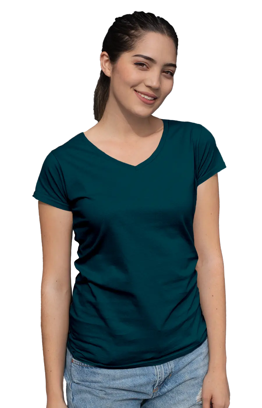 ALL COLORS - 3003CC WOMEN'S V-NECK JERSEY TEE