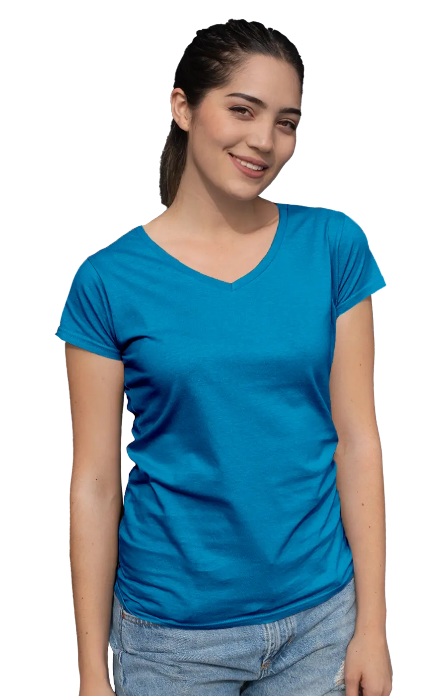 ALL COLORS - 3003CC WOMEN'S V-NECK JERSEY TEE