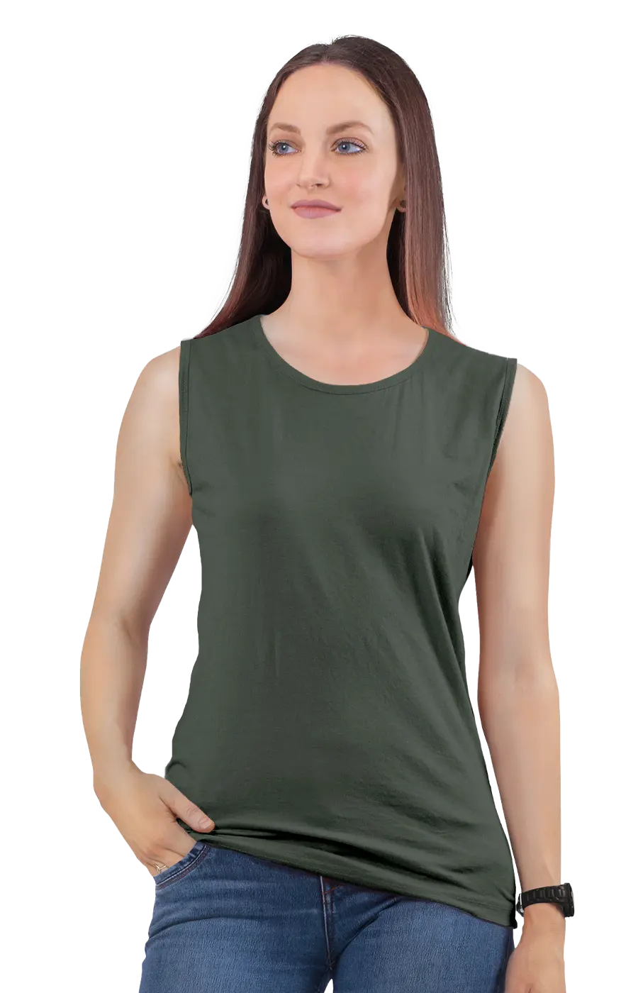 ALL COLORS - 3014CVC WOMEN'S CVC MUSCLE TANK