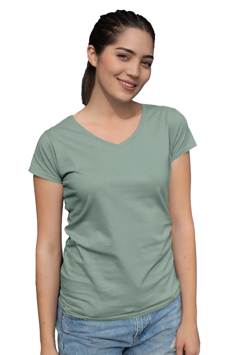 ALL COLORS - 3003CC WOMEN'S V-NECK JERSEY TEE