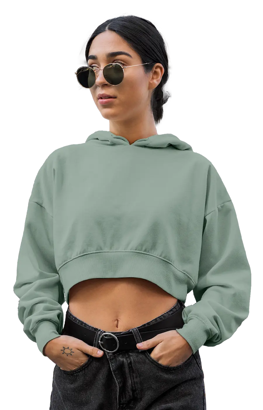 ALL COLORS - 3015CVCH WOMEN'S CROPPED HOODIE