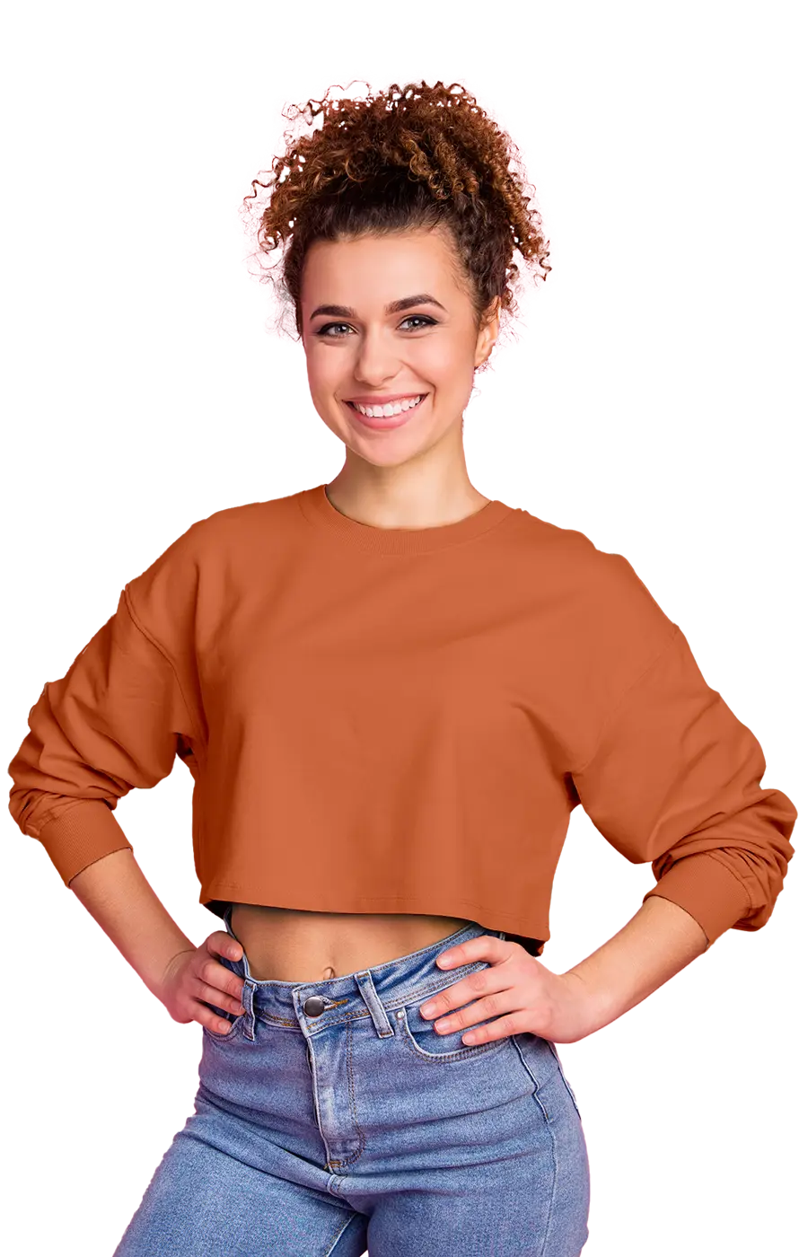 ALL COLORS - 3016CVCS WOMAN'S CROPPED SWEATSHIRT