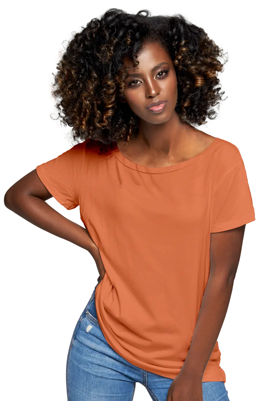 ALL COLORS - 3005CC WOMEN'S WIDE NECK RELAXED TEE