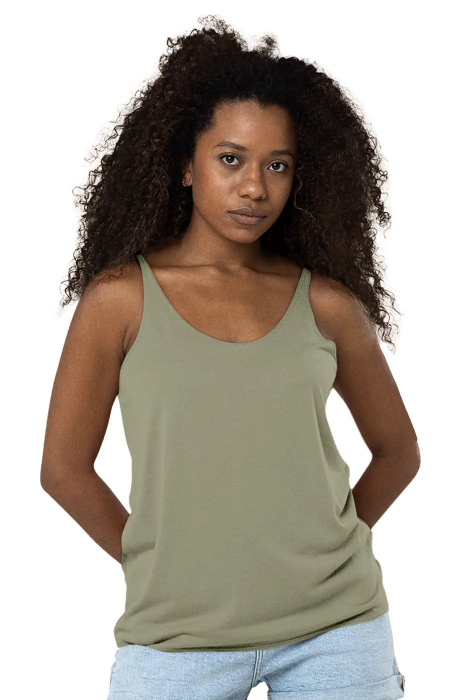 ALL COLORS - 3012CVC WOMEN'S CVC HEATHER RELAXED TANK