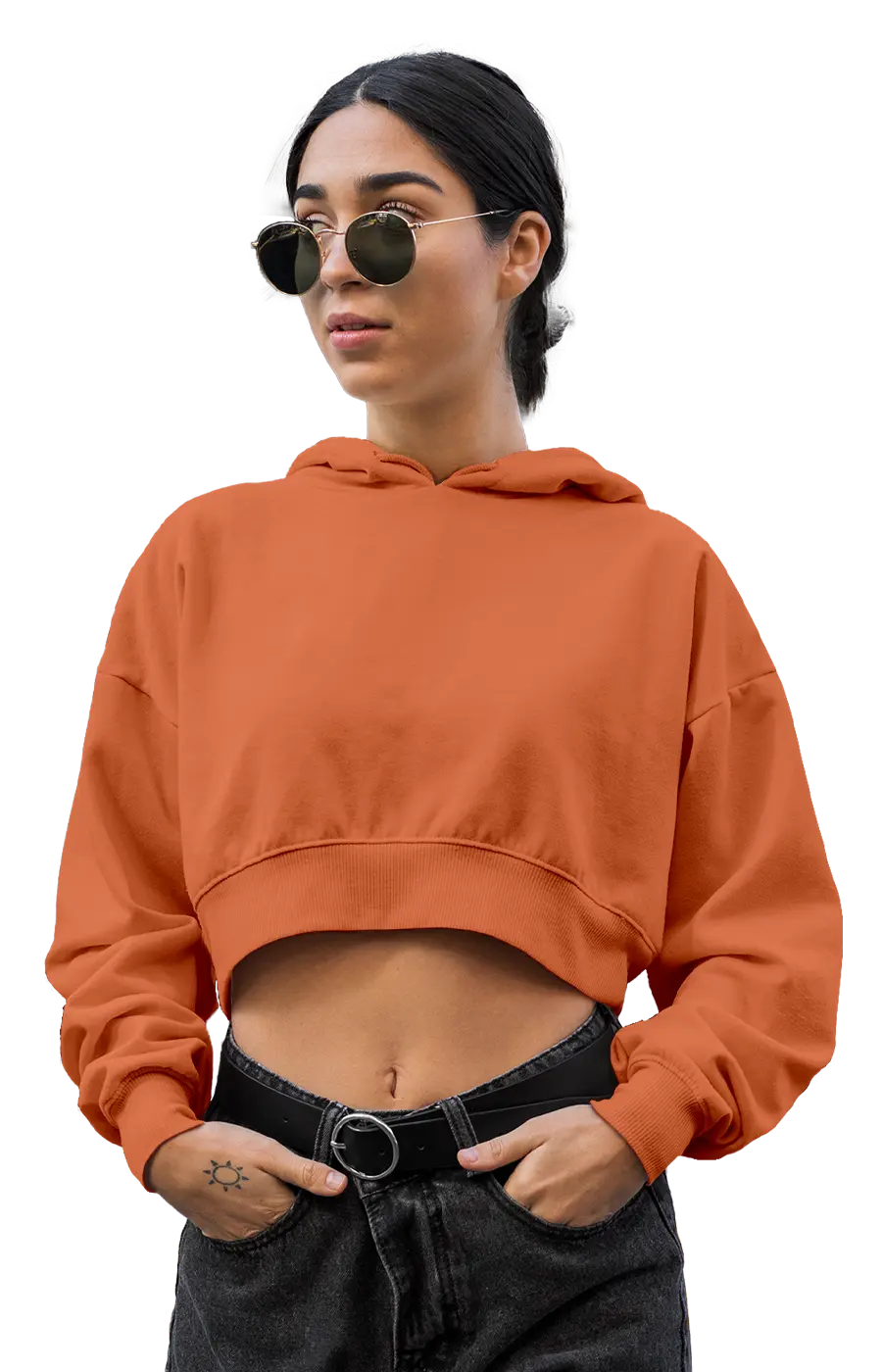 ALL COLORS - 3015CVCH WOMEN'S CROPPED HOODIE