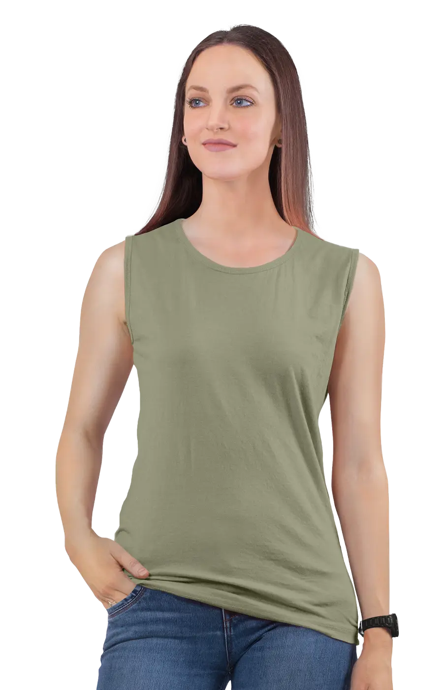 ALL COLORS - 3014CVC WOMEN'S CVC MUSCLE TANK