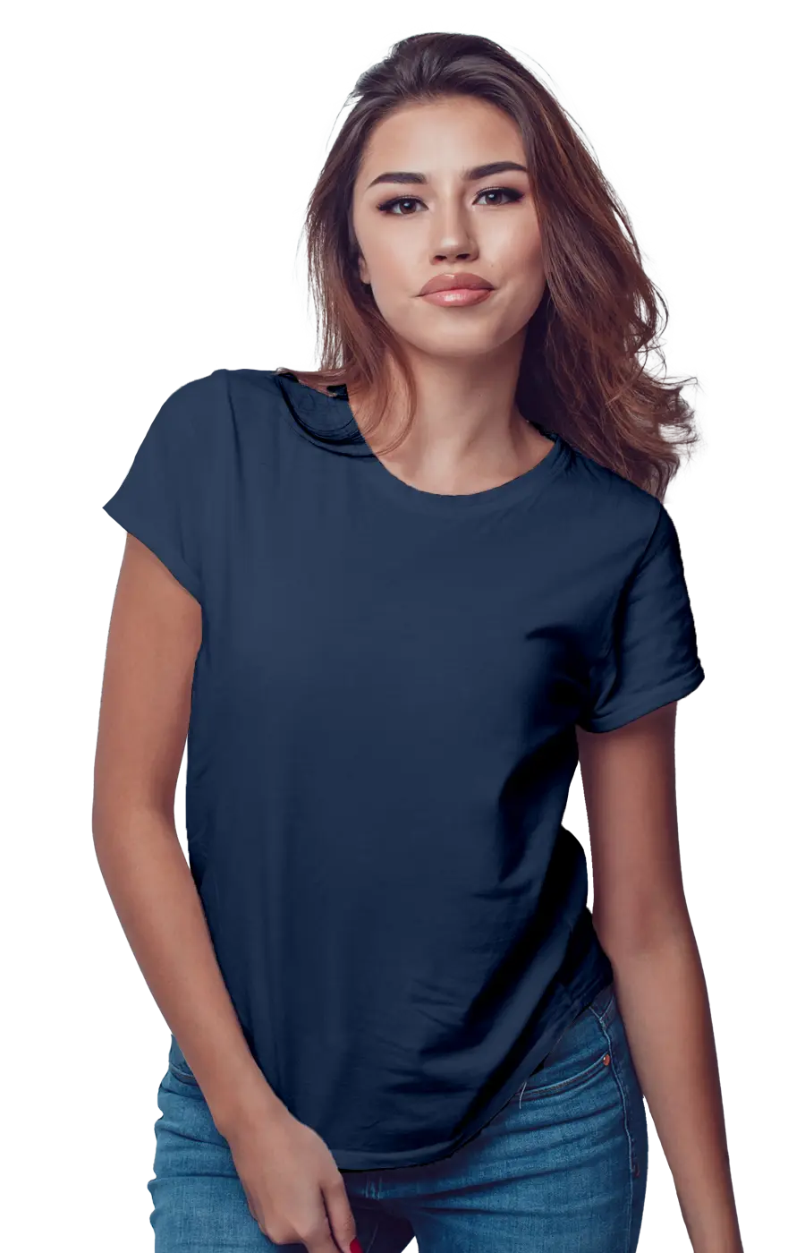 3002CVC WOMEN'S CVC HEATHER JERSEY TEE