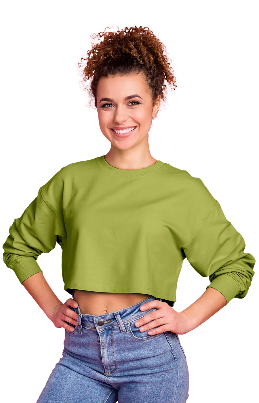 3016CVCS WOMAN'S CROPPED SWEATSHIRT