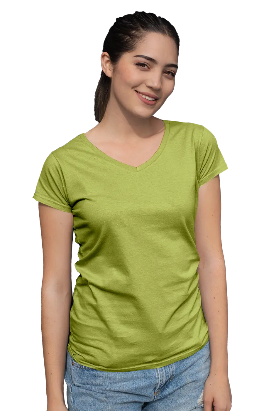 ALL COLORS - 3003CC WOMEN'S V-NECK JERSEY TEE