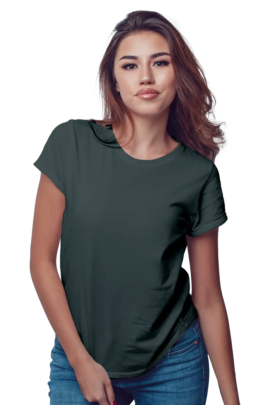 ALL COLORS - 3002CVC WOMEN'S CVC HEATHER JERSEY TEE