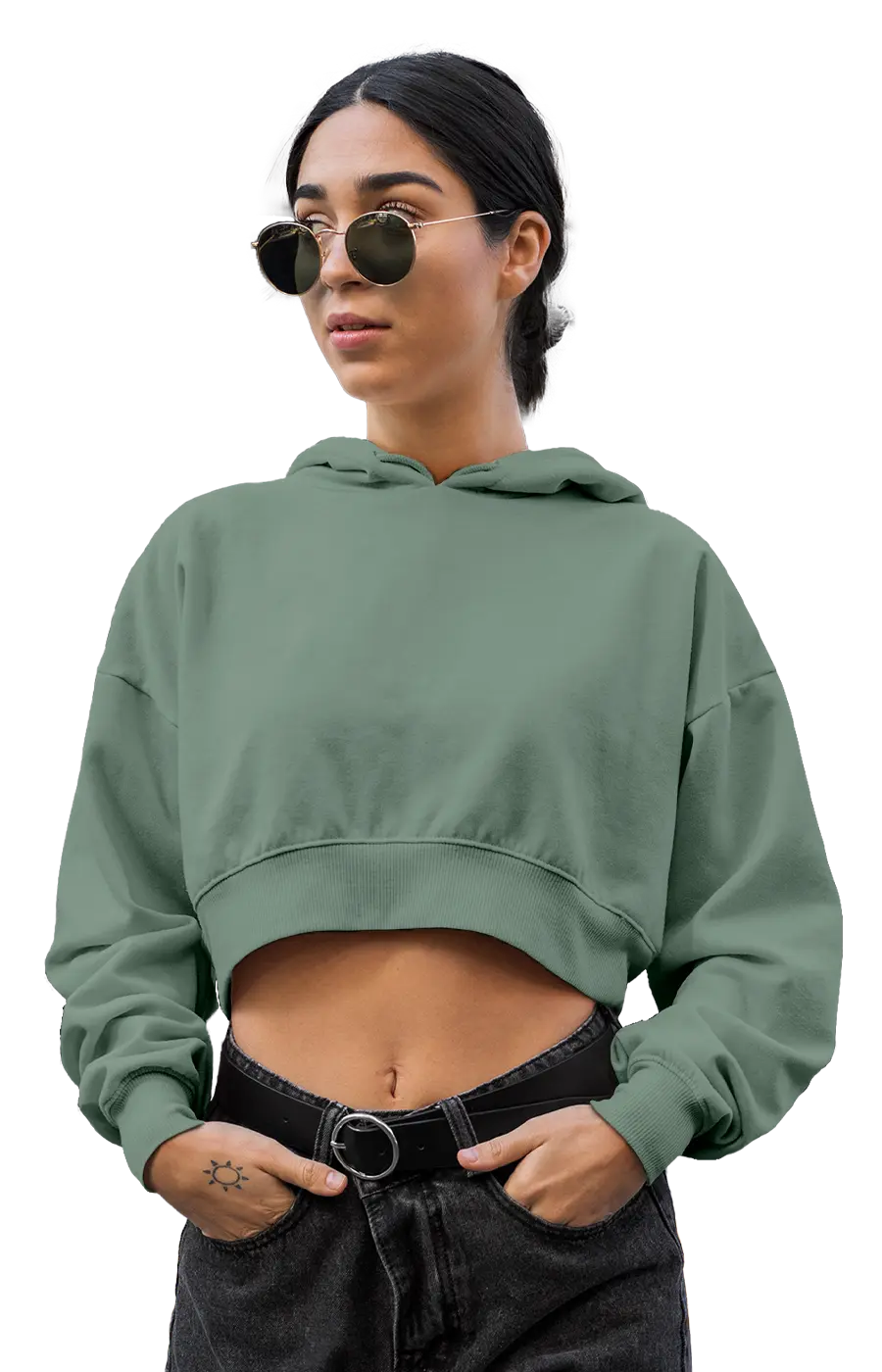 ALL COLORS - 3015CVCH WOMEN'S CROPPED HOODIE