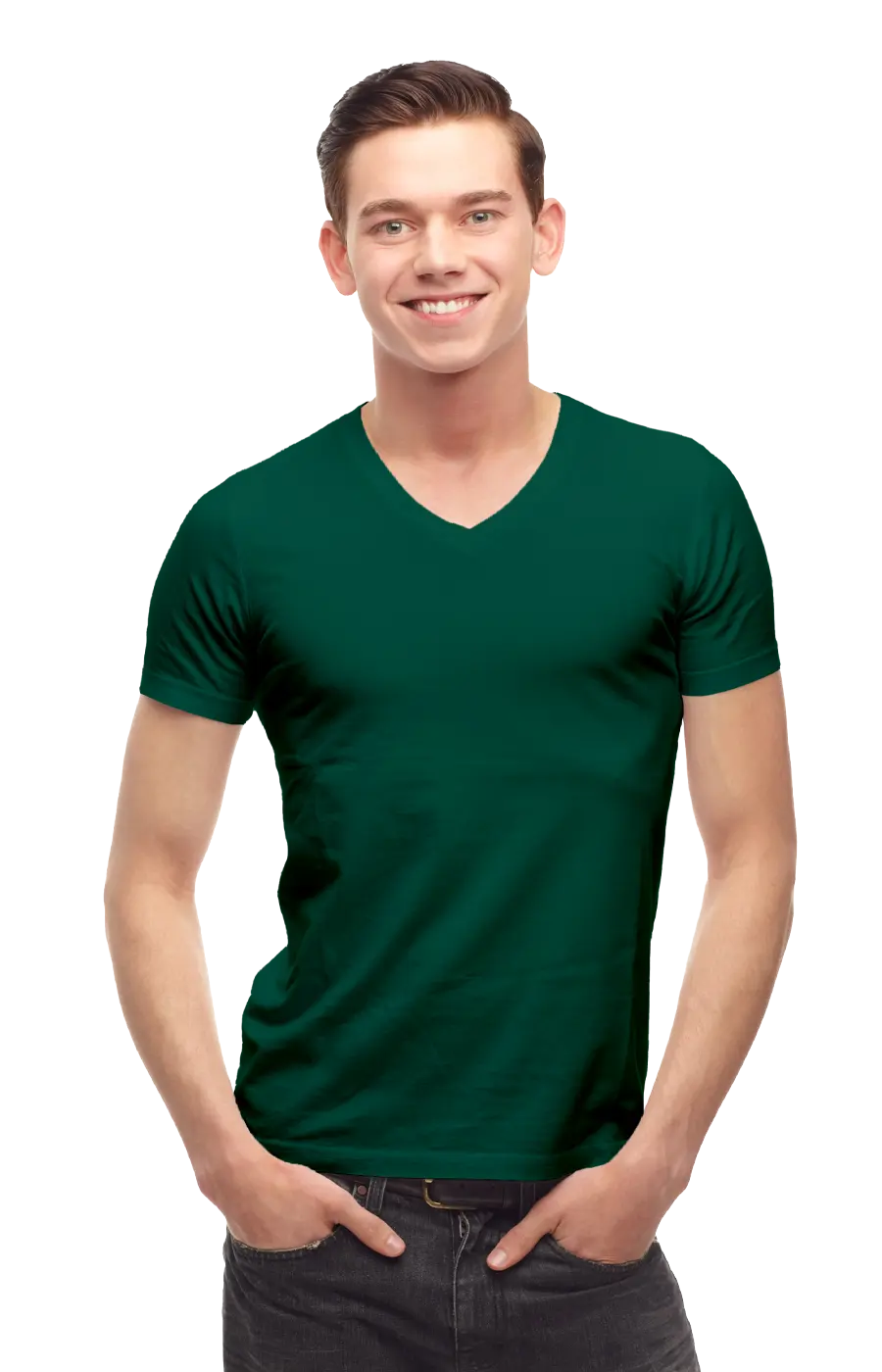 ALL COLORS - 2000CC UNISEX  V-NECK JERSEY TEE