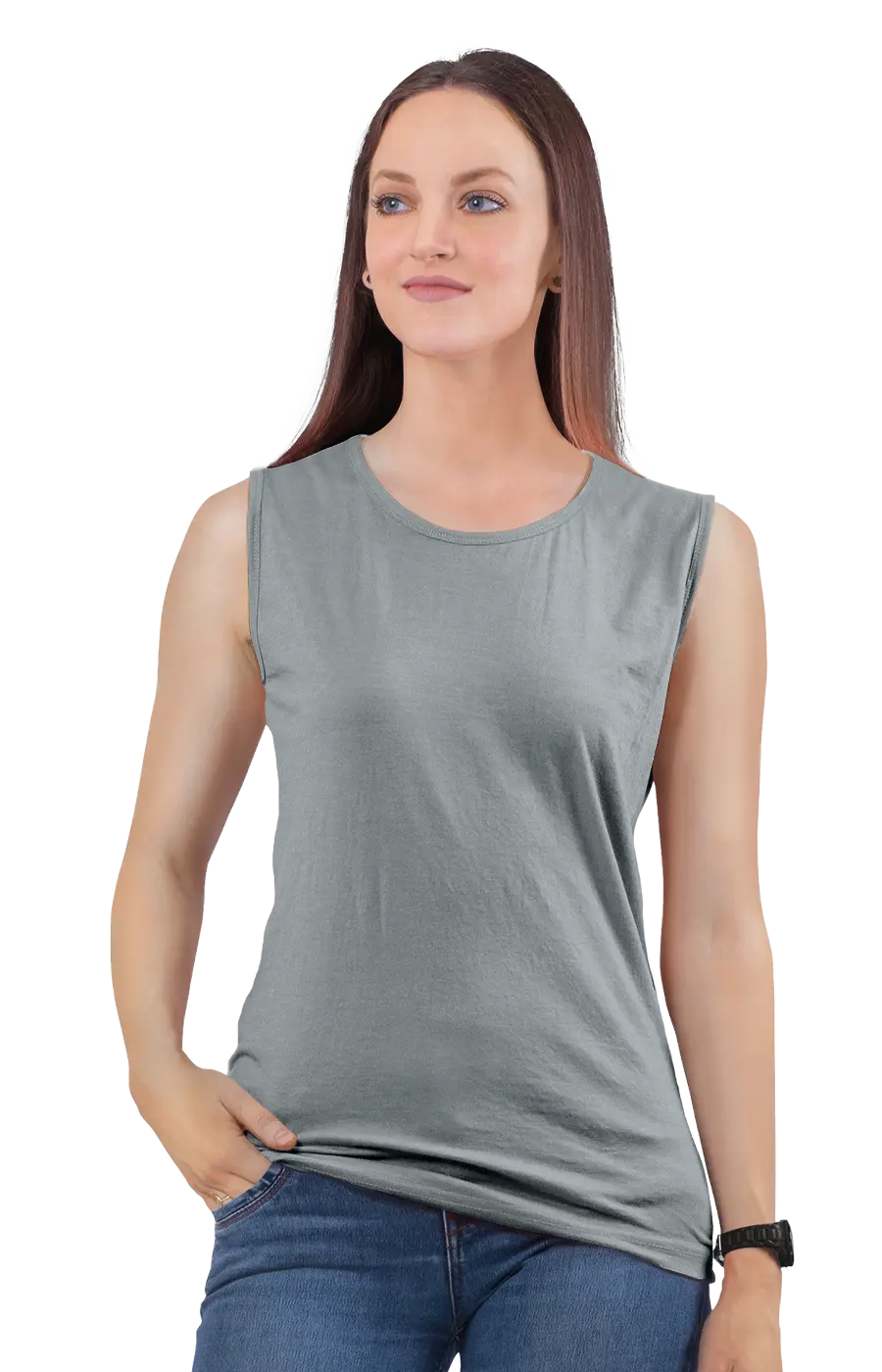 ALL COLORS - 3014CVC WOMEN'S CVC MUSCLE TANK