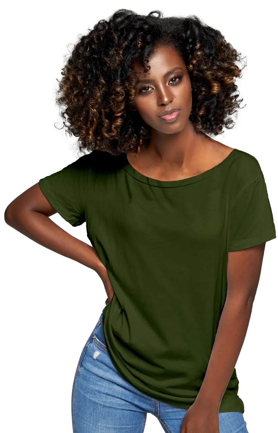 ALL COLORS - 3005CC WOMEN'S WIDE NECK RELAXED TEE