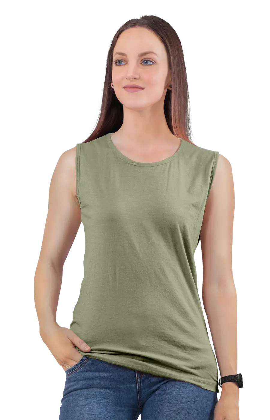 ALL COLORS - 3014CVC WOMEN'S CVC MUSCLE TANK