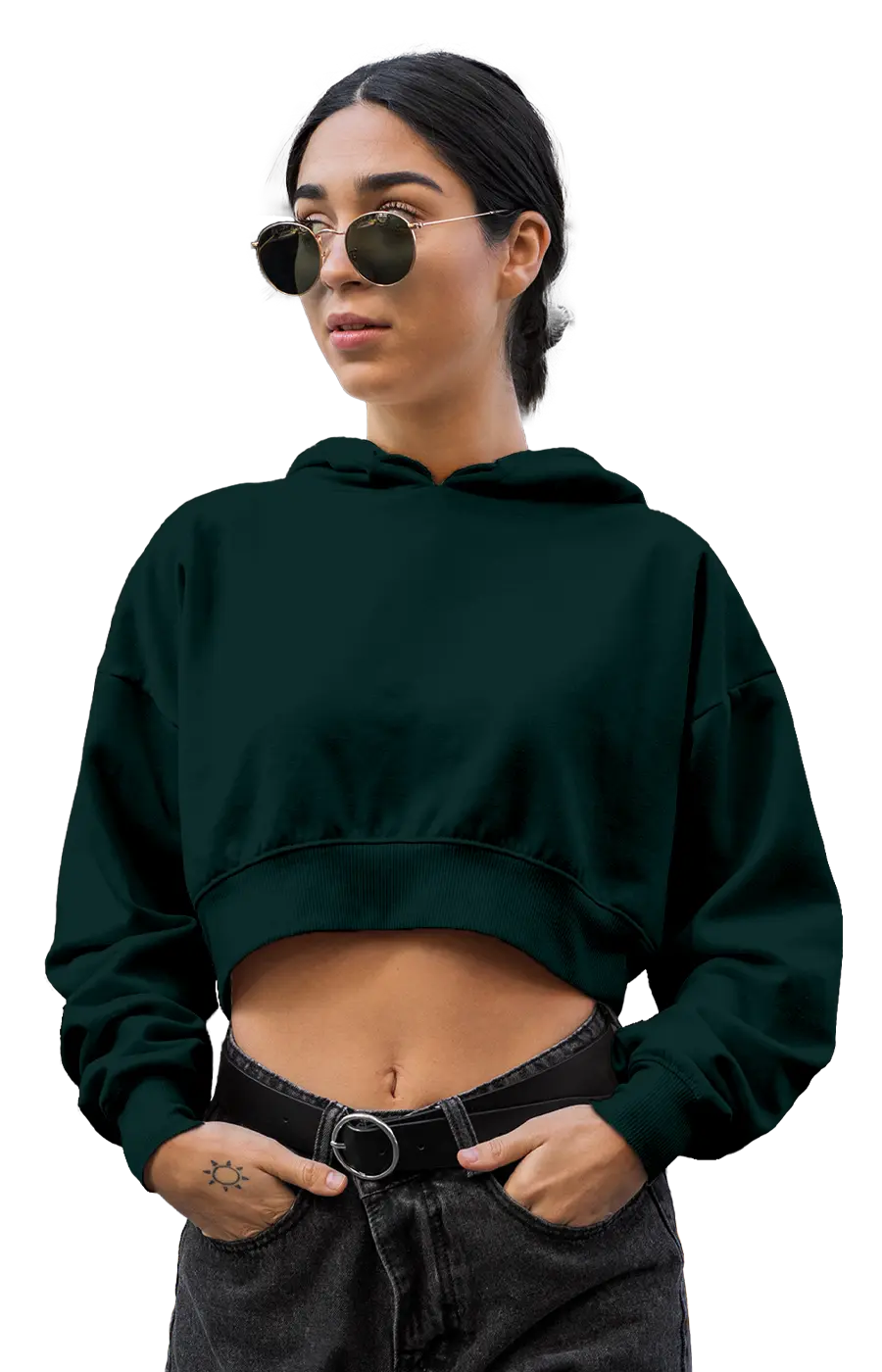 ALL COLORS - 3015CVCH WOMEN'S CROPPED HOODIE