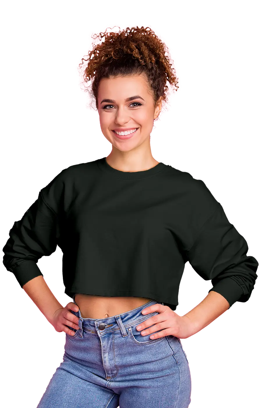 ALL COLORS - 3016CVCS WOMAN'S CROPPED SWEATSHIRT