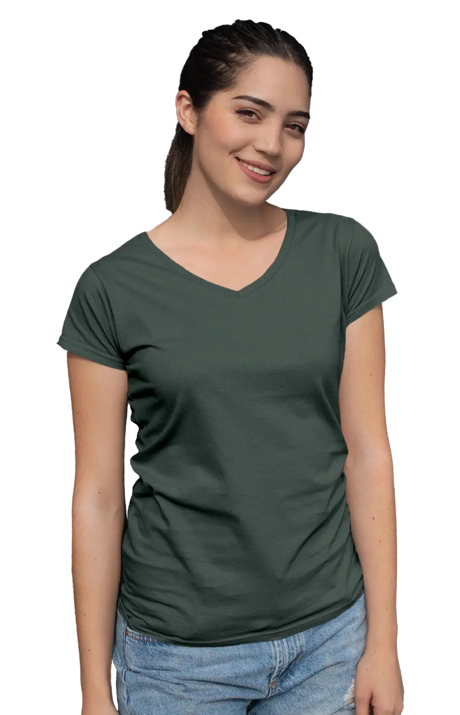 ALL COLORS - 3003CC WOMEN'S V-NECK JERSEY TEE