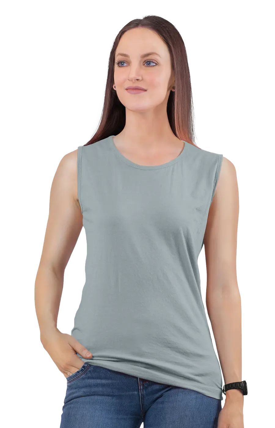 ALL COLORS - 3014CVC WOMEN'S CVC MUSCLE TANK