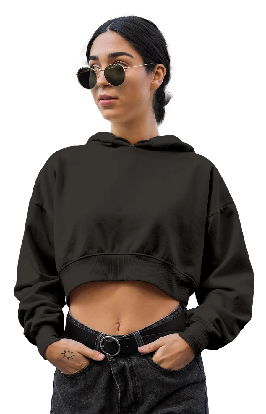 ALL COLORS - 3015CVCH WOMEN'S CROPPED HOODIE