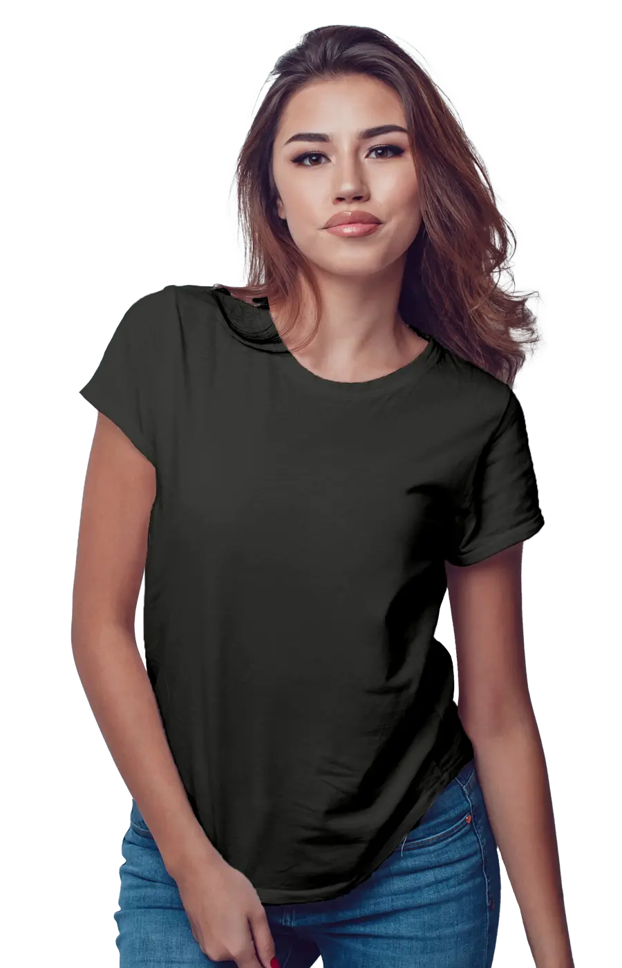 ALL COLORS - 3002CVC WOMEN'S CVC HEATHER JERSEY TEE