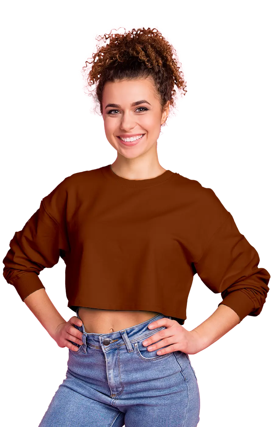 ALL COLORS - 3016CVCS WOMAN'S CROPPED SWEATSHIRT