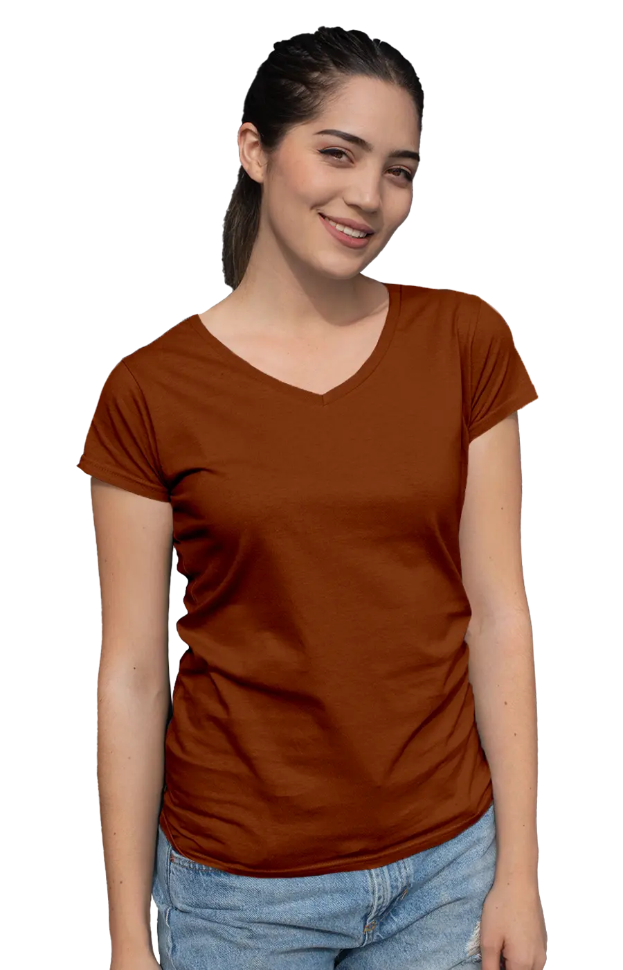 ALL COLORS - 3003CC WOMEN'S V-NECK JERSEY TEE