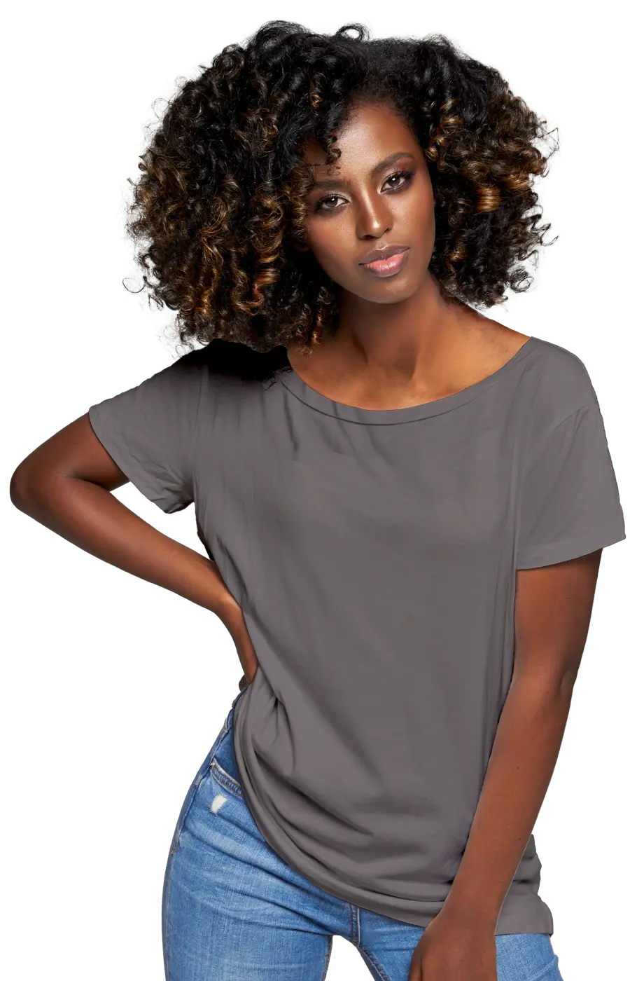 ALL COLORS - 3005CC WOMEN'S WIDE NECK RELAXED TEE