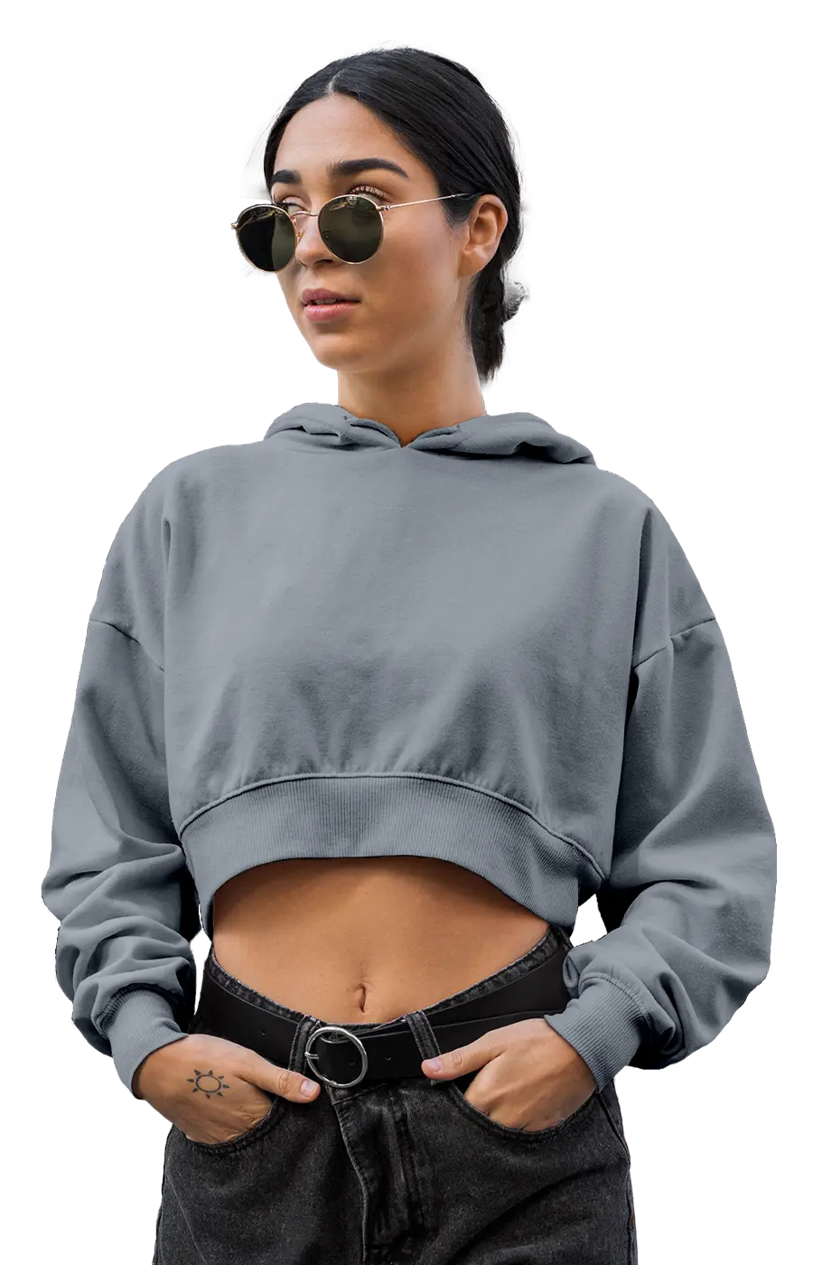 3015CVCH WOMEN'S CROPPED HOODIE