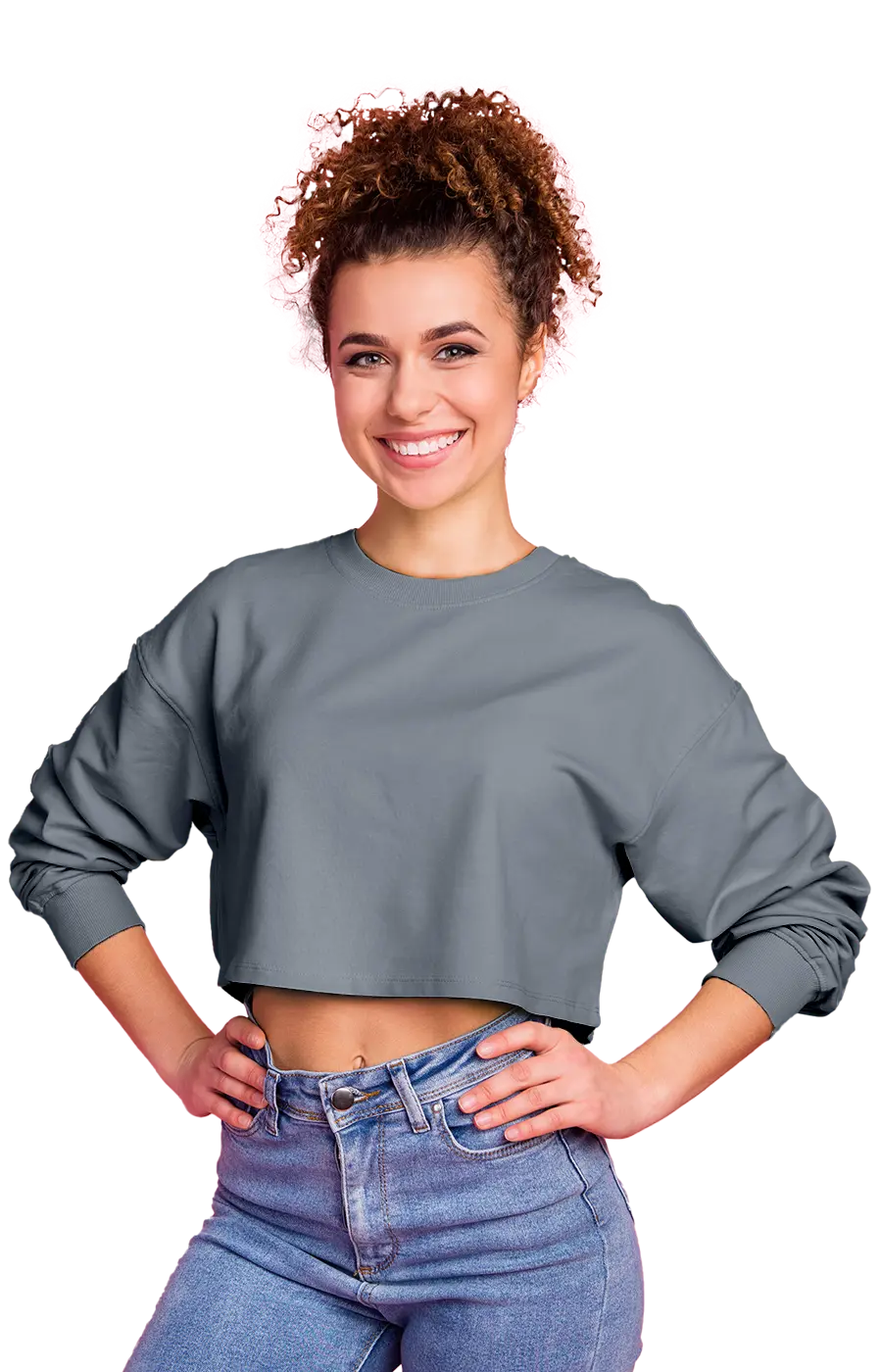 ALL COLORS - 3016CVCS WOMAN'S CROPPED SWEATSHIRT