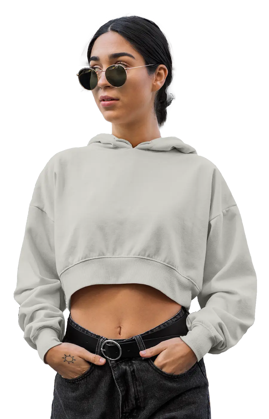 ALL COLORS - 3015CVCH WOMEN'S CROPPED HOODIE