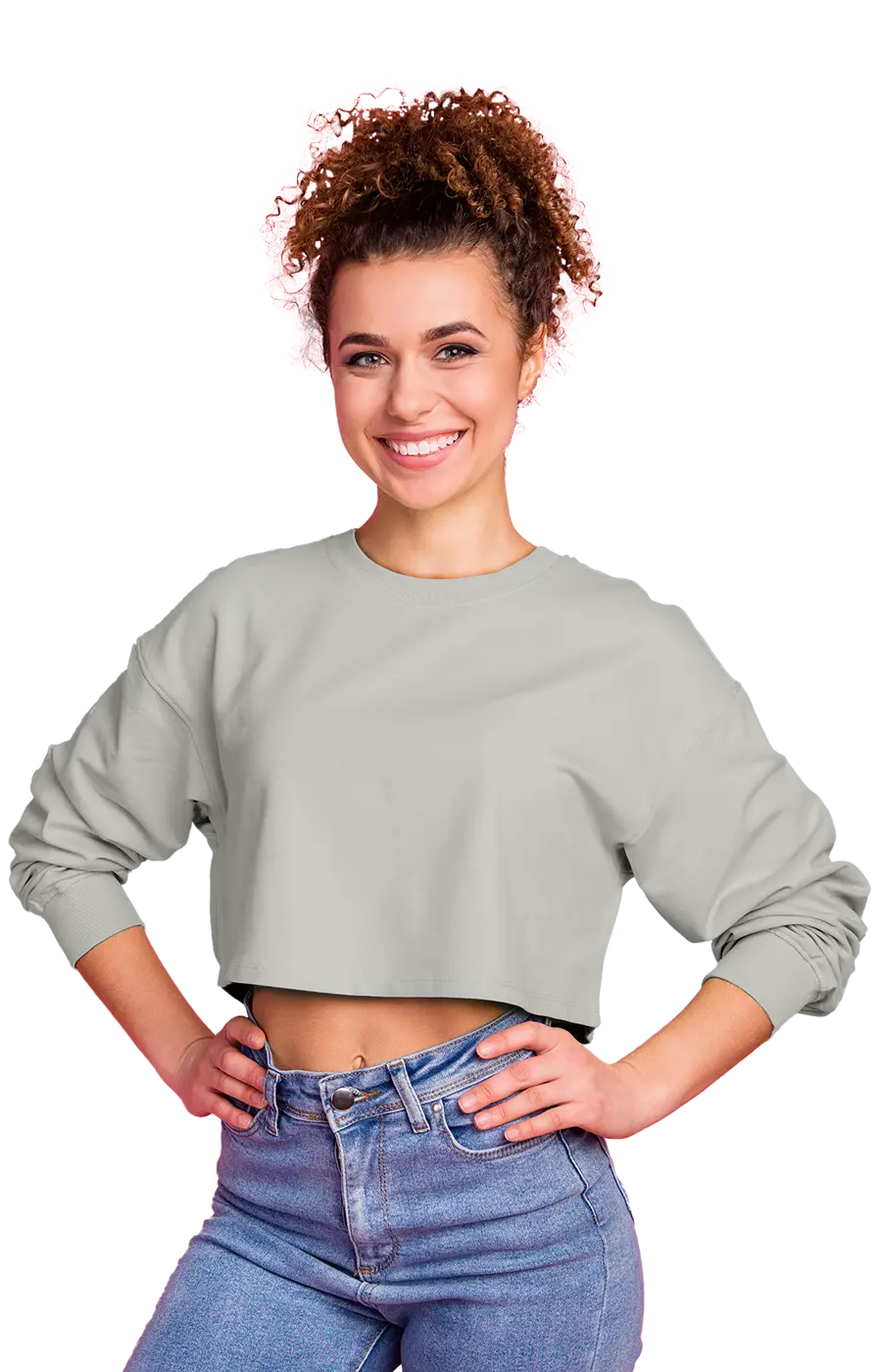 ALL COLORS - 3016CVCS WOMAN'S CROPPED SWEATSHIRT